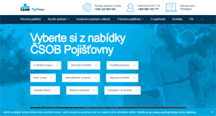 Desktop Screenshot of csobpoj.cz
